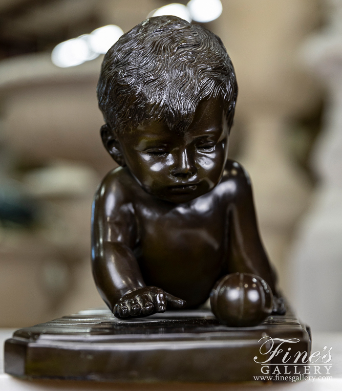 Bronze Statues  - Bronze Baby Statue ( Vintage ) - BS-302